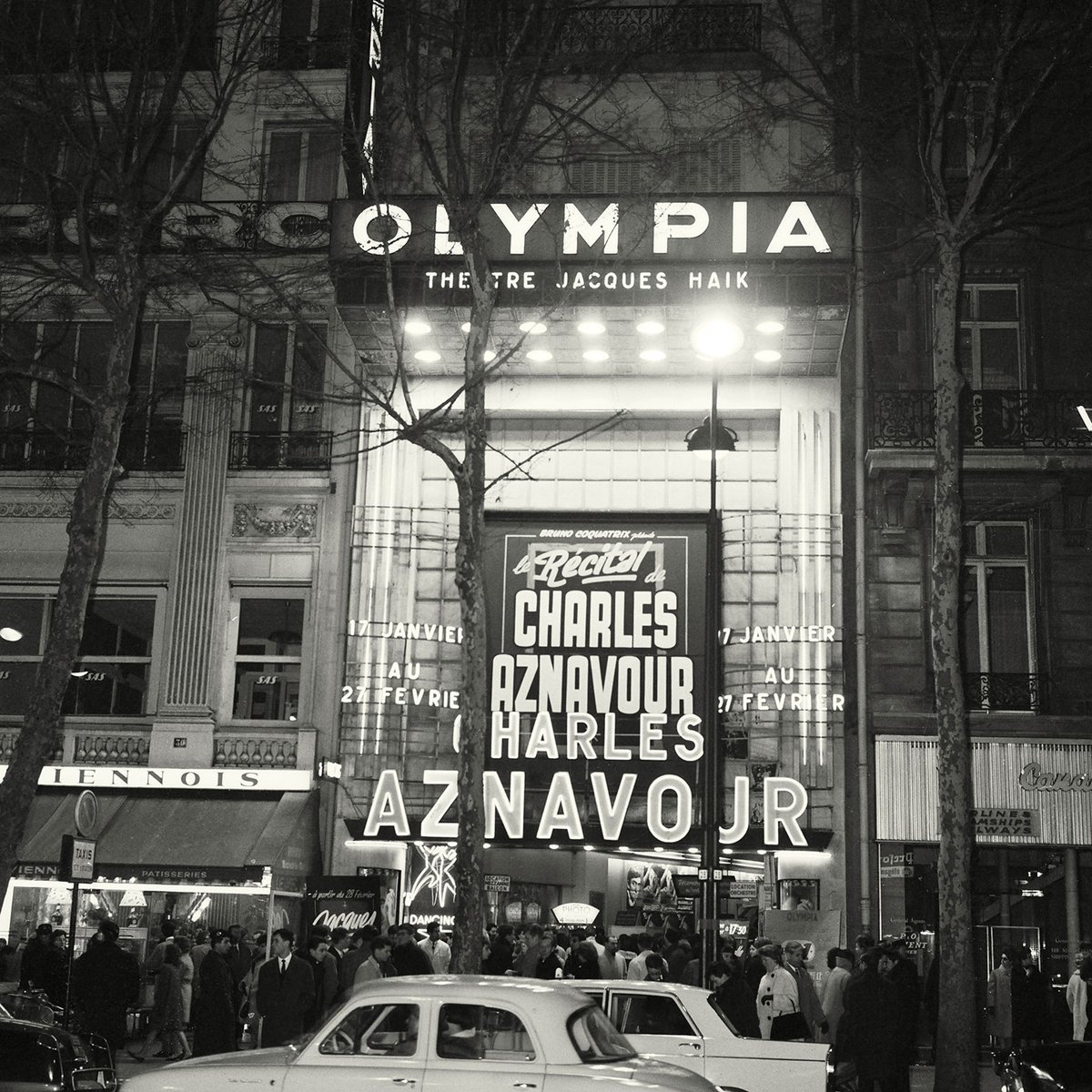 Deco vintage Photo de Paris, L'Olympia tableau alu dibond, HEXOA