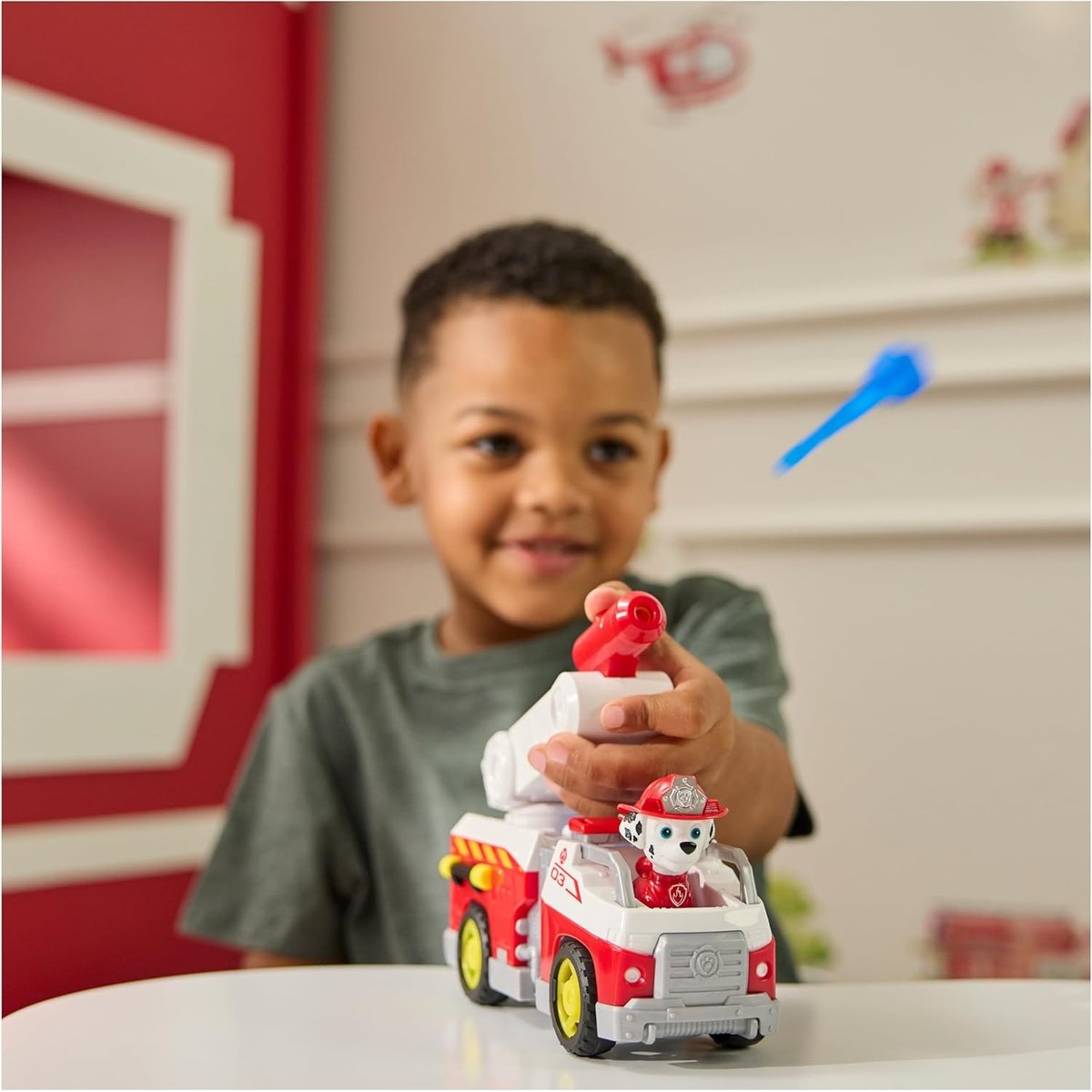 Paw Patrol Fire Rescue - Marshall avec camion de pompiers multicolore, SPIN MASTER