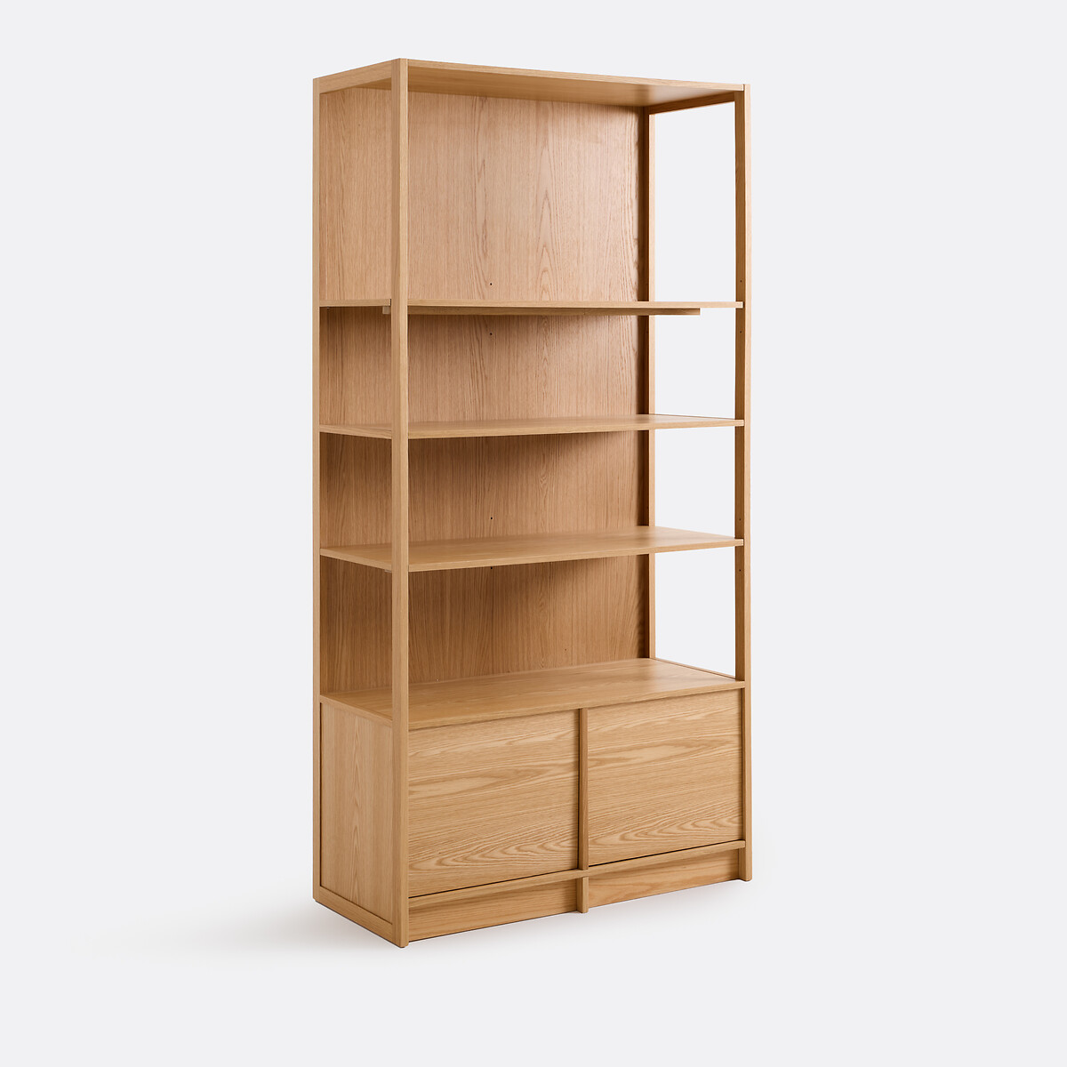 Librería de chapa de roble con 2 puertas SENSSIA color roble, LA REDOUTE INTERIEURS