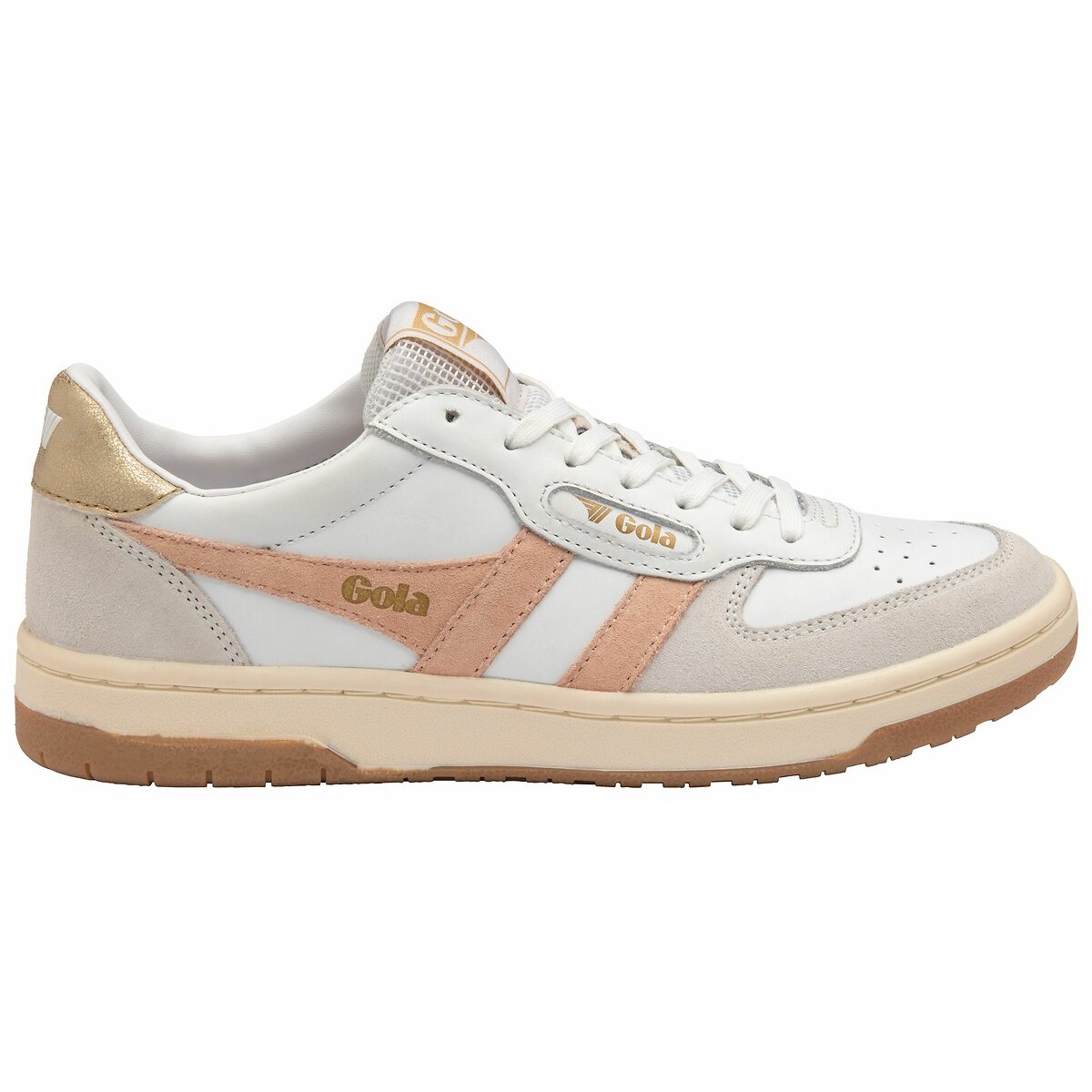 Baskets Hawk blanc/gris/rose, GOLA