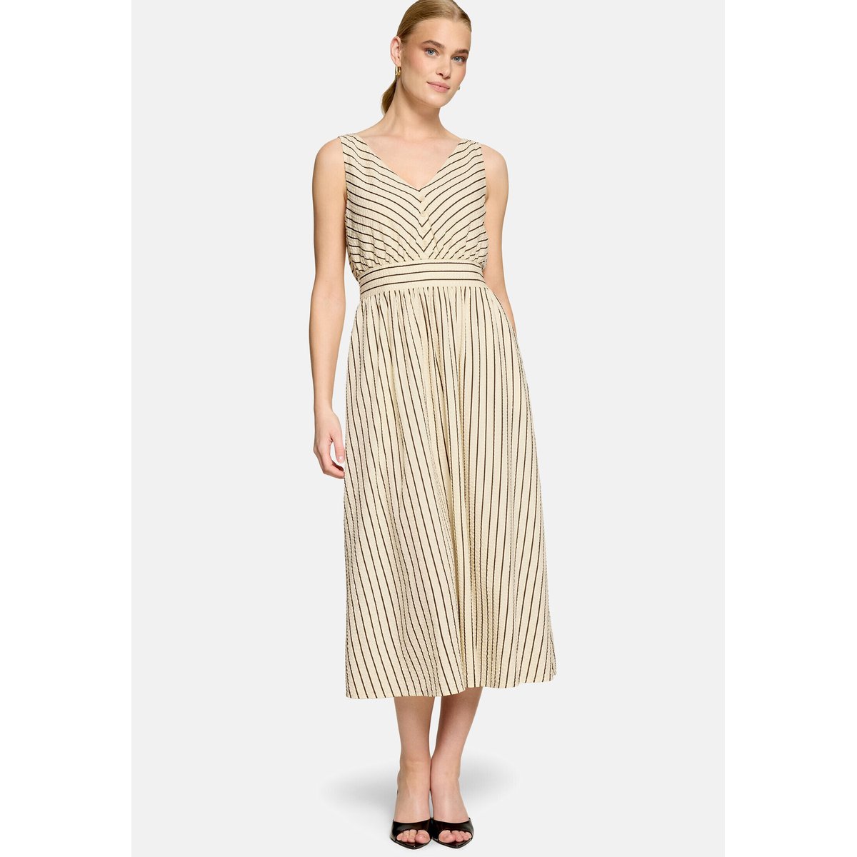 Robe casual à rayures cream/brown, ZERO