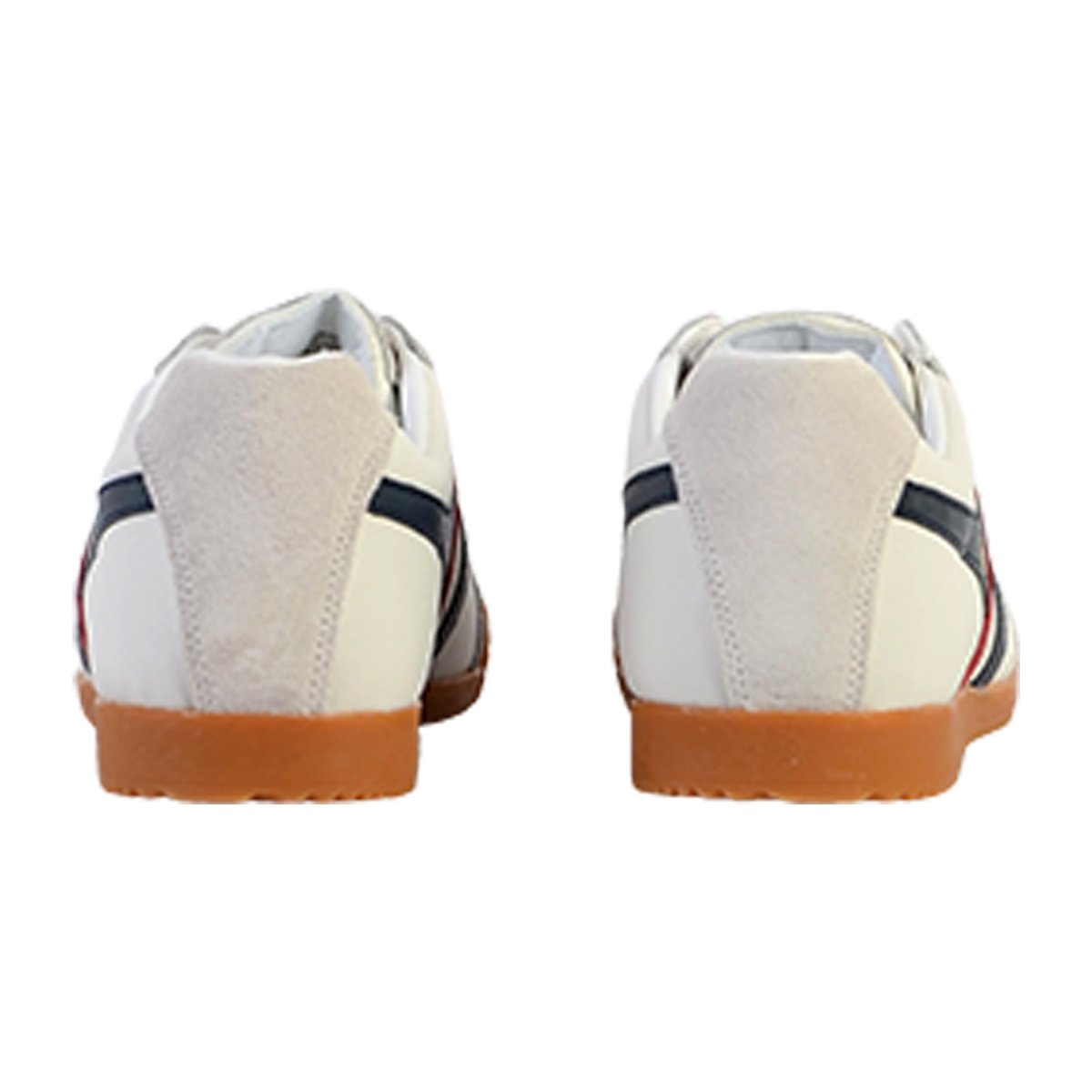 Baskets Harrier Leather blanc/marine/rouge, GOLA