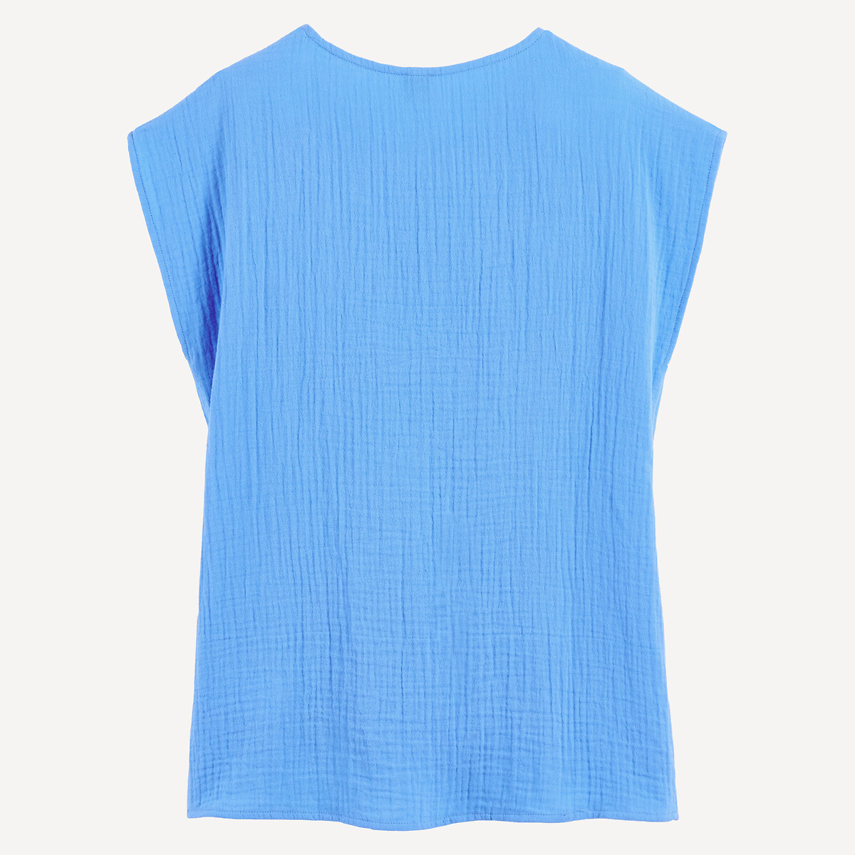 Cotton Muslin Beach Tunic blue, LA REDOUTE COLLECTIONS