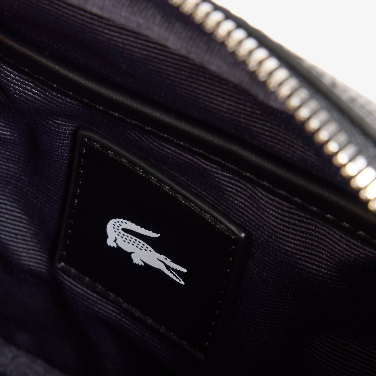 Mini sac reporter Ossian en cuir noir-000, LACOSTE