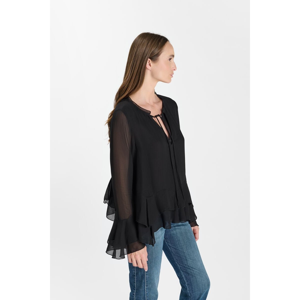 Top VOLA black, LE TEMPS DES CERISES