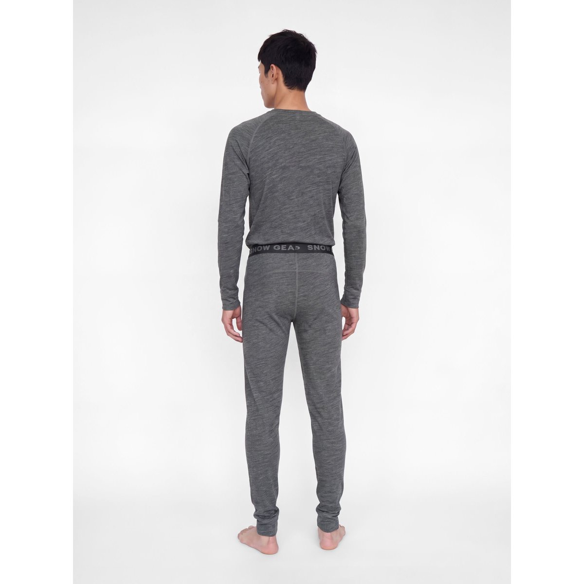T-Shirt À Manches Longues dark grey melange 1, JACK & JONES