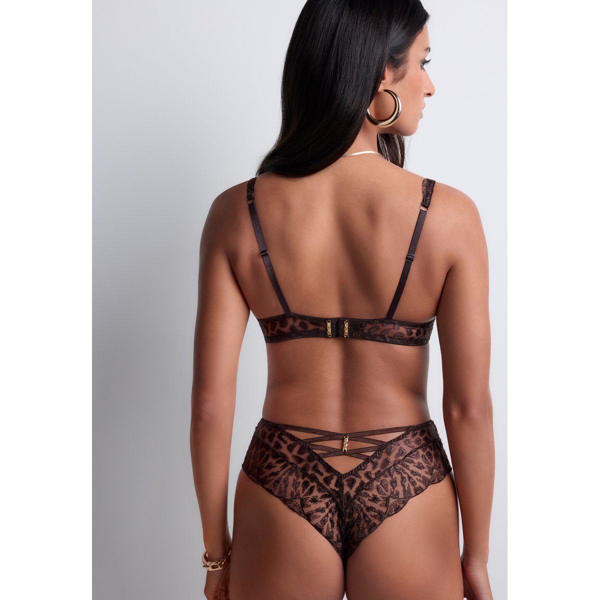 Culotte taille haute Crazy In Love marron, AUBADE