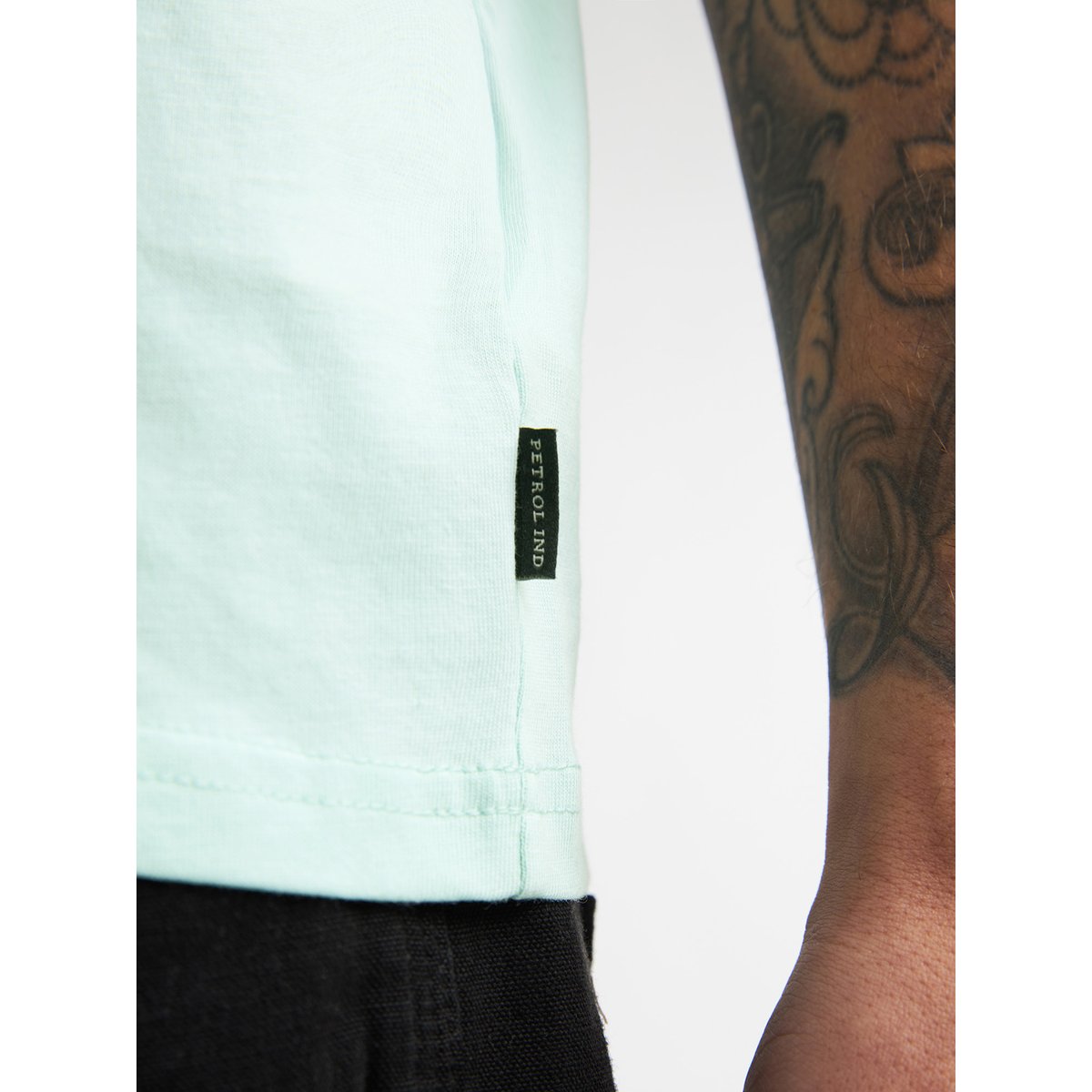 T-shirt dos imprimé magma vert cool mint, PETROL INDUSTRIES