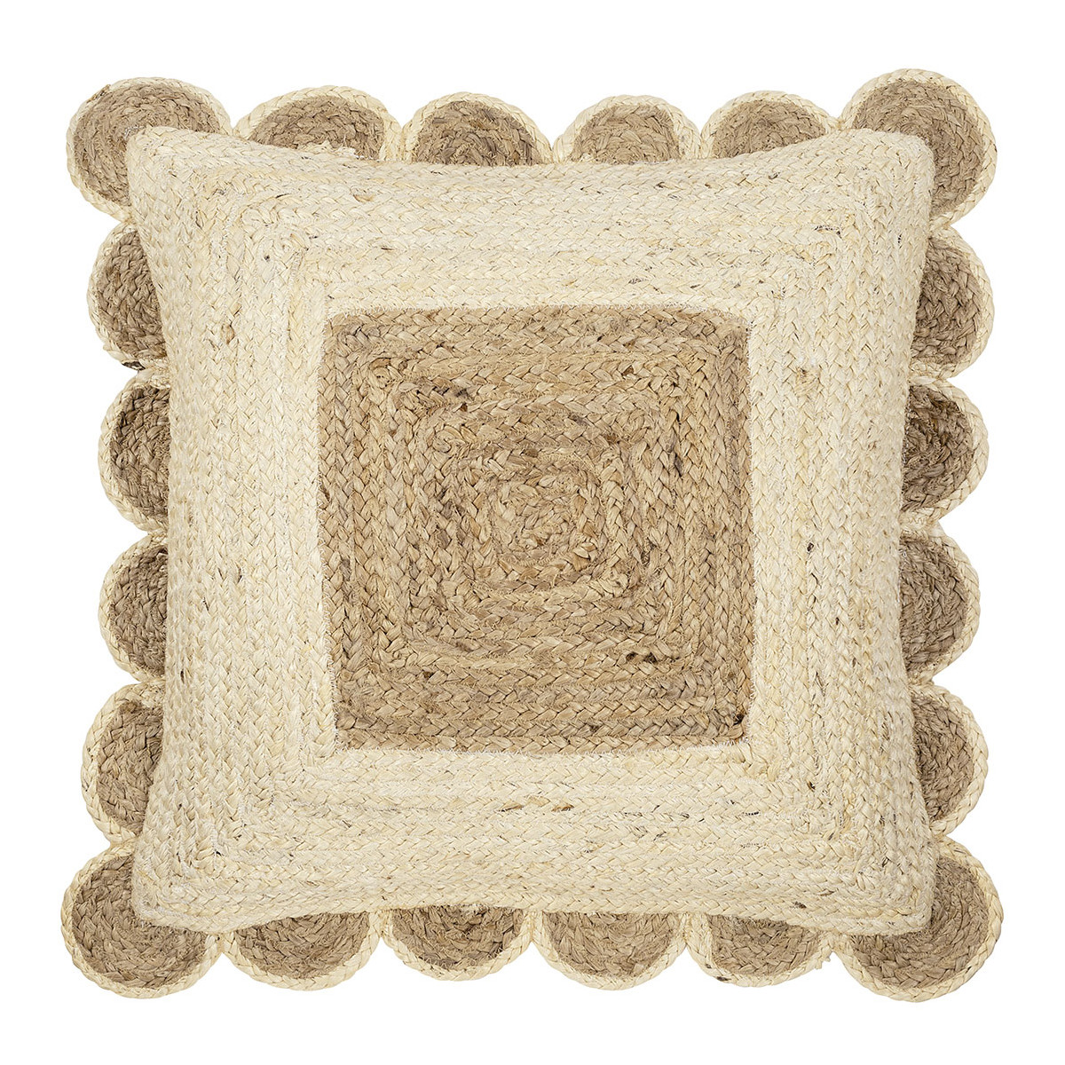 Coussin ENOLA jute naturel, BLANC D’IVOIRE