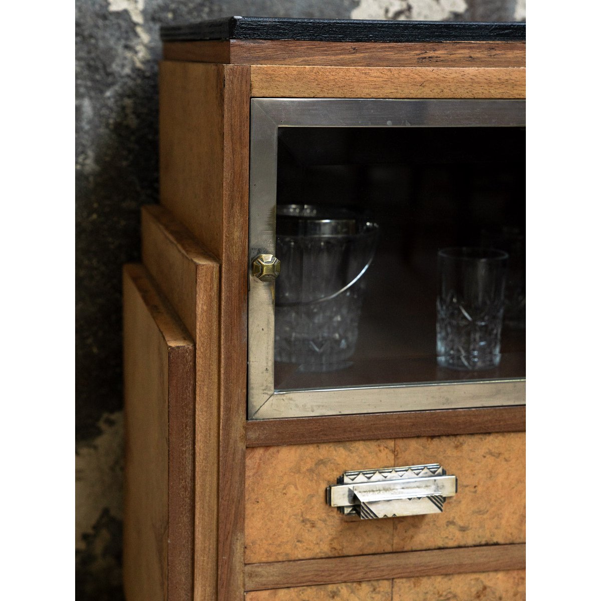 Petit buffet art déco Gilbert N°1560 - Bon état noir, DEBONGOUT