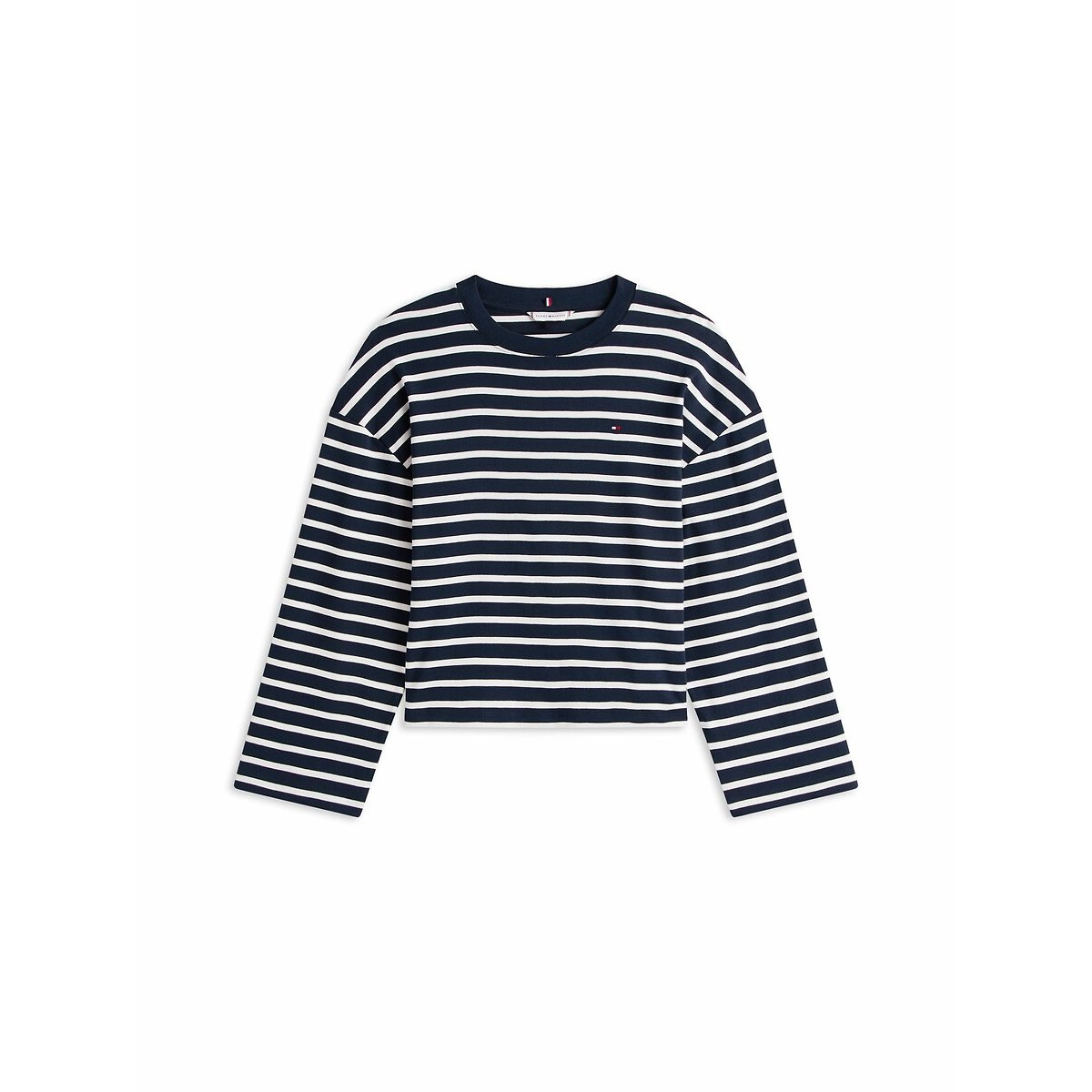 Striped Long Sleeve T-Shirt navy striped, TOMMY HILFIGER