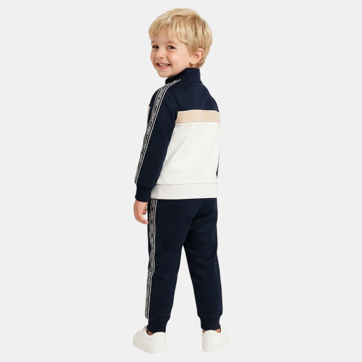 Ensemble veste zippée col montant et pantalon de jogging TRACK noir, ELLESSE