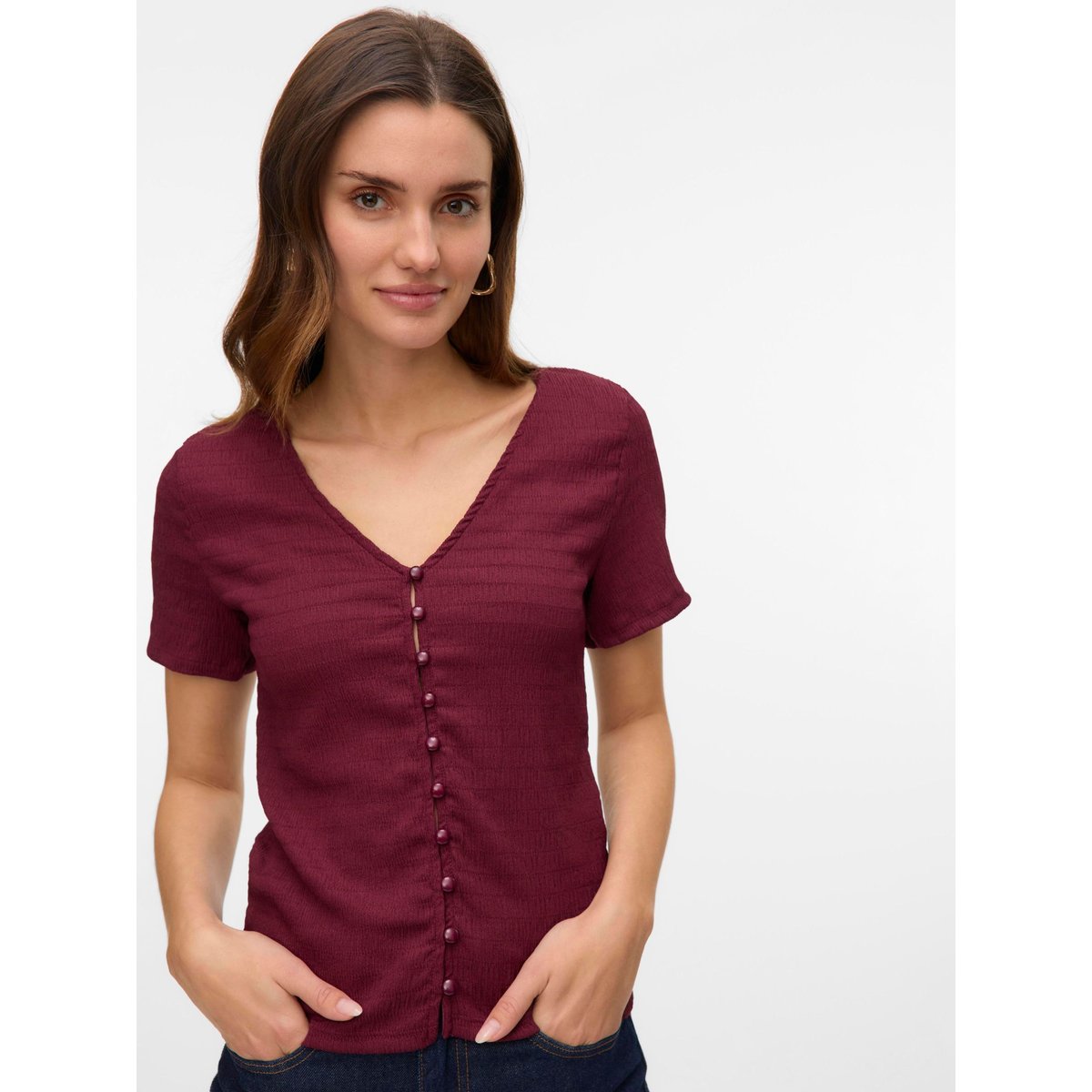 Top burgundy, VERO MODA