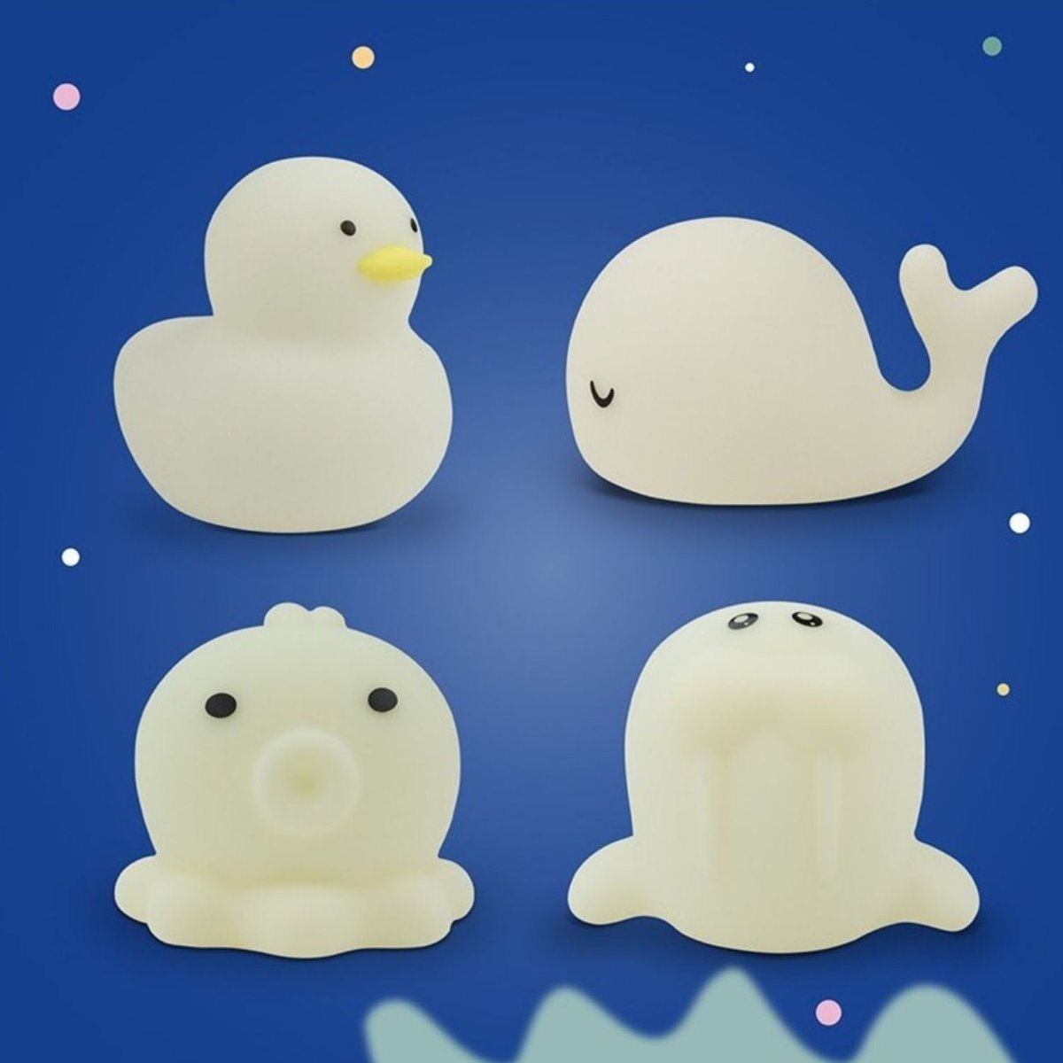 Jouets de bain lumineux Sea blanc, MARY'S