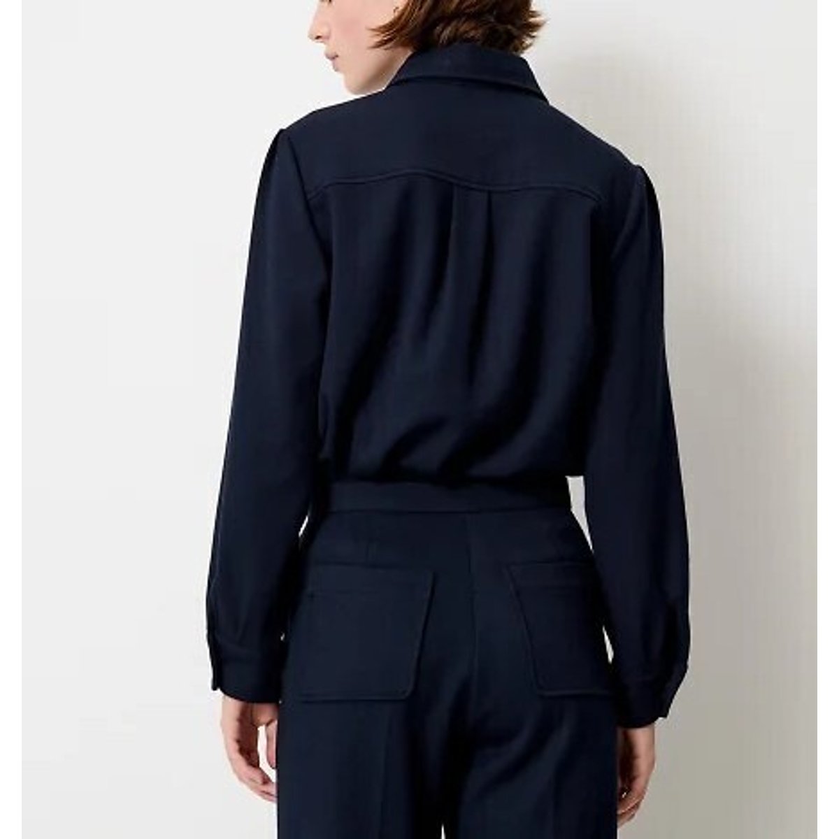 Theodore Chunky Knit Shirt navy, SESSUN
