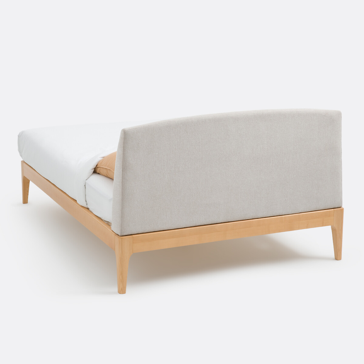 Cama con somier, Agura beige              , LA REDOUTE INTERIEURS
