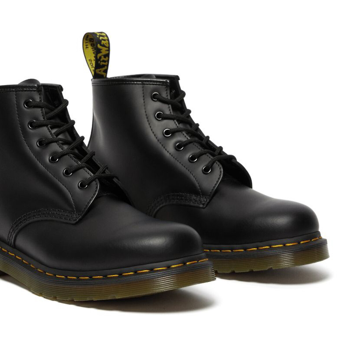 Boots 101 en cuir Smooth noir, DR. MARTENS