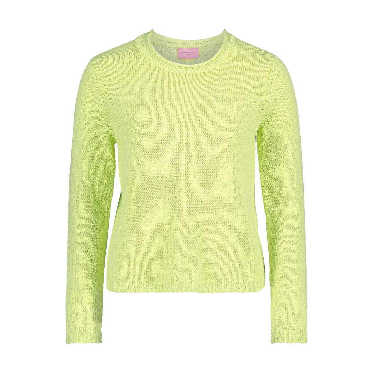 Pull-over en grosse maille à teneur en fil fantaisie light lime, BETTY BARCLAY