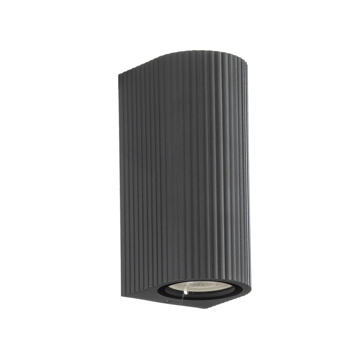 Applique extérieure en aluminium moderne anthracite, LINDBY