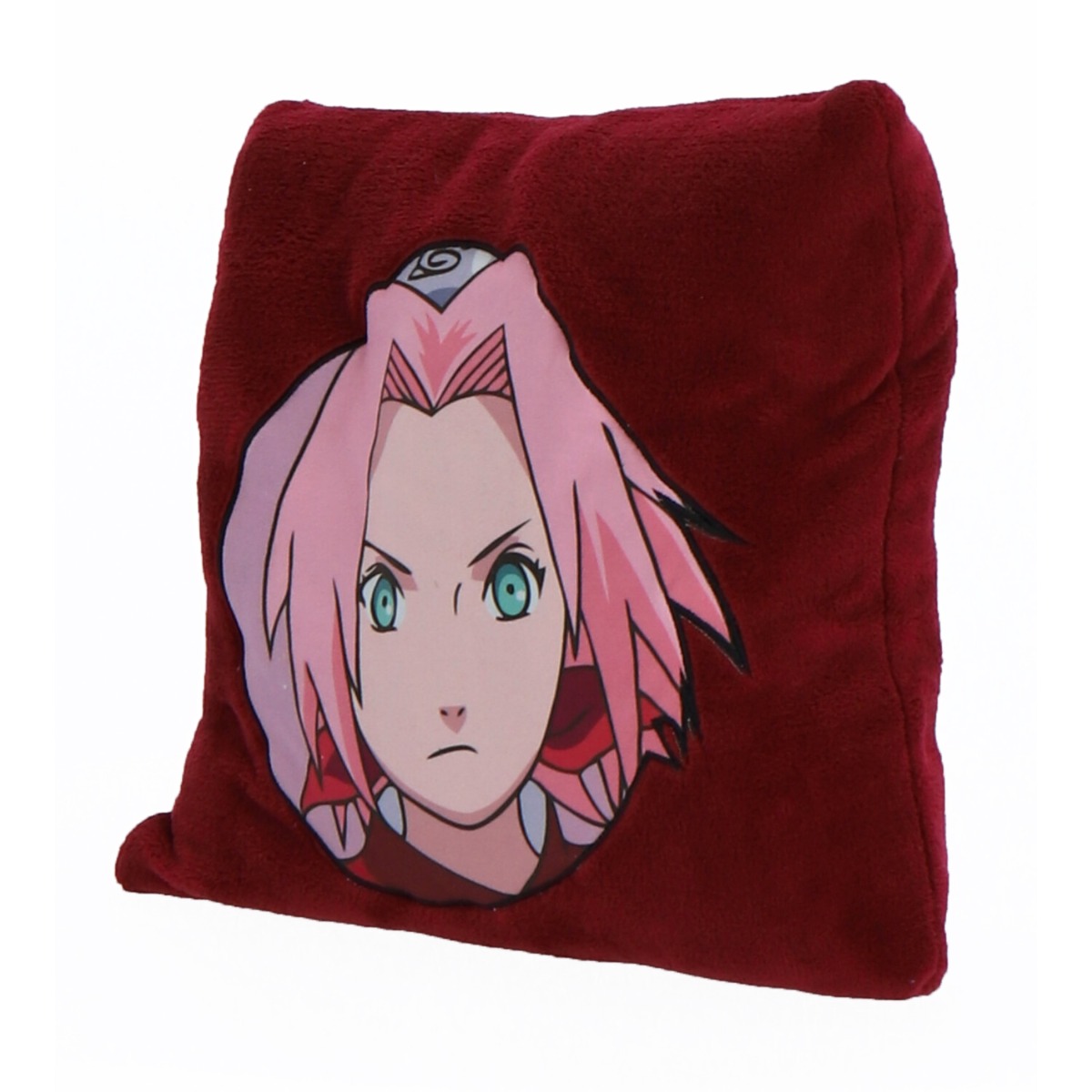 Coussin Plaid 2 en 1, NARUTO SAKURA HARUNO rouge, NARUTO
