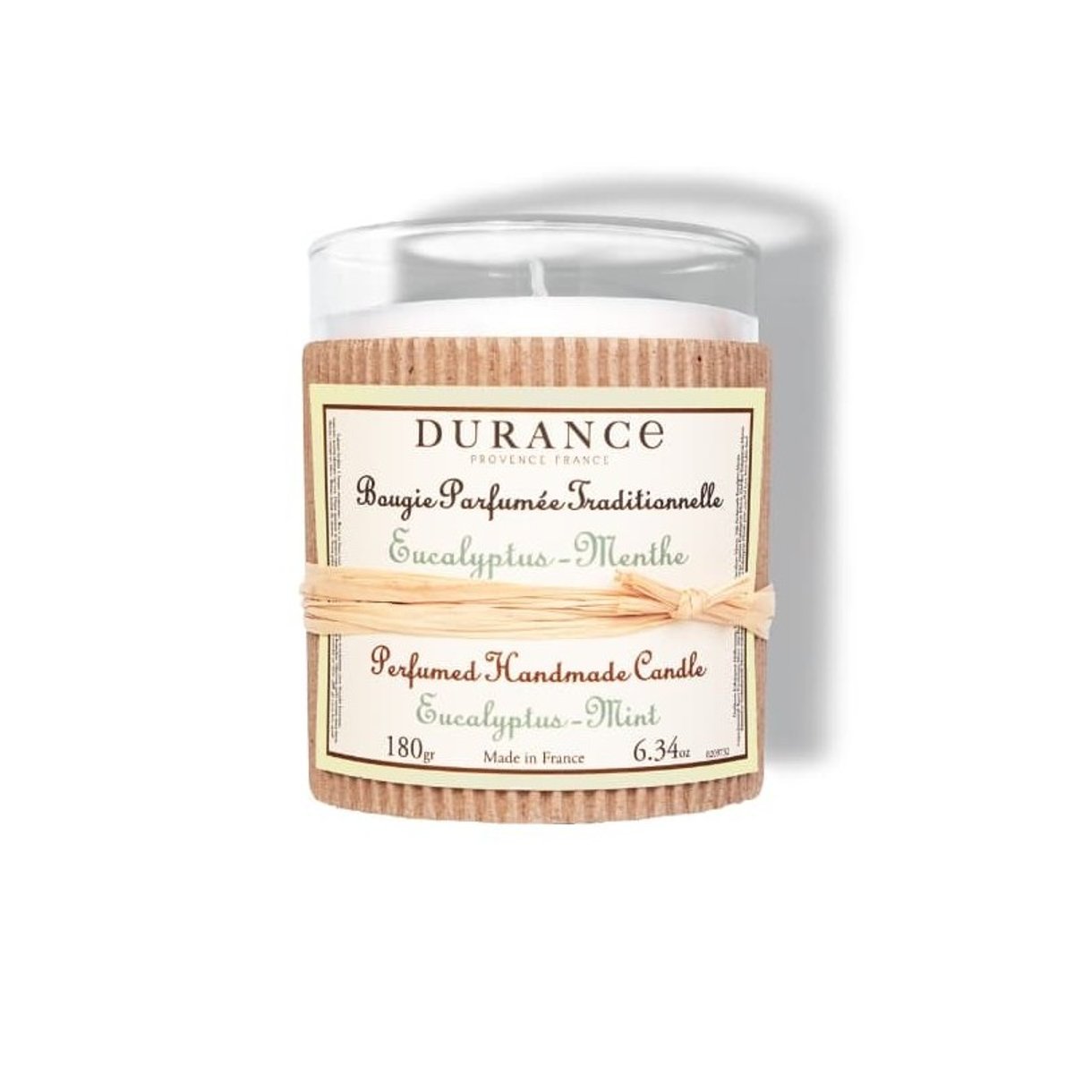 Bougie EUCALYPTUS MENTHE couleur unique, DURANCE