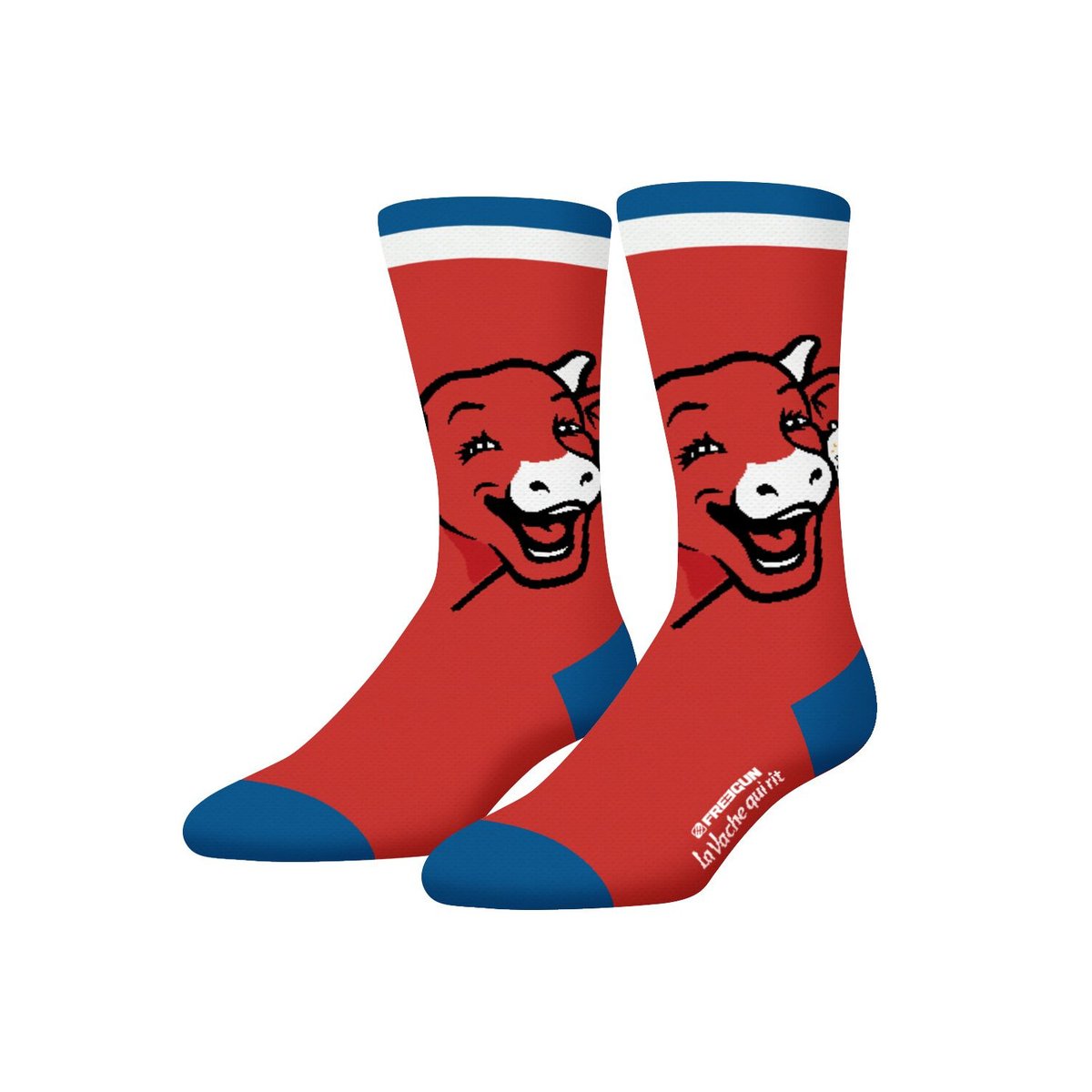 Lot De 4 Chaussette La Vache Qui Rit rouge/noir/blanc/bleu, FREEGUN