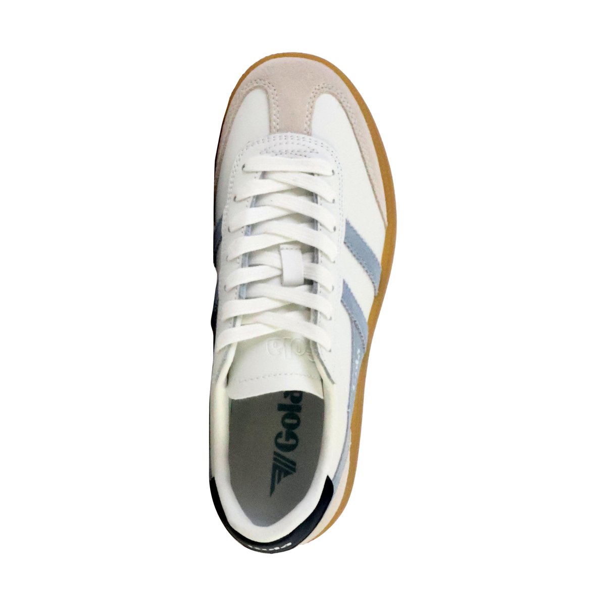 Baskets Viper Leather blanc-air-marine-gum, GOLA