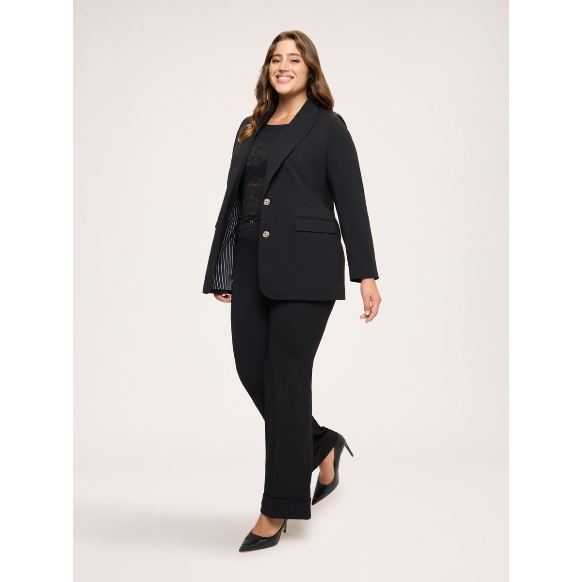 Pantalon Flare noir, FIORELLA RUBINO