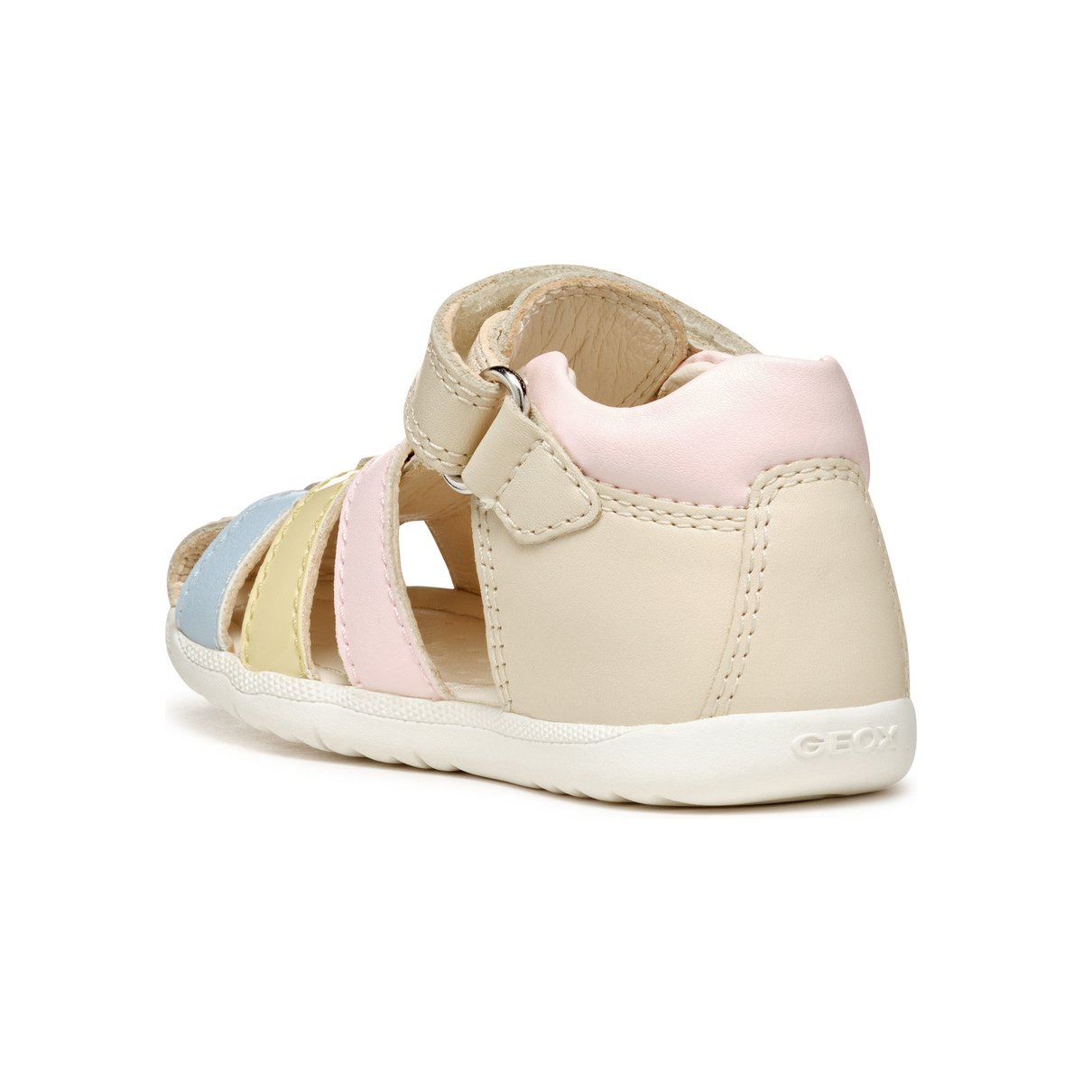Sandales premiers pas, MACCHIA ivoire clair/jaune clair, GEOX