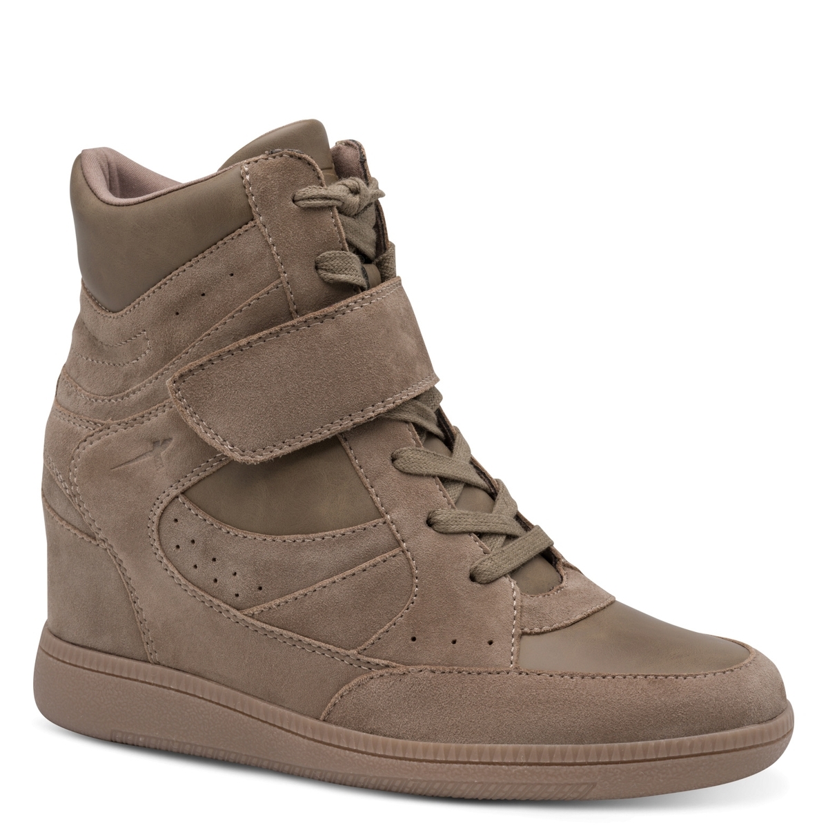 Basket à talon marron taupe, TAMARIS