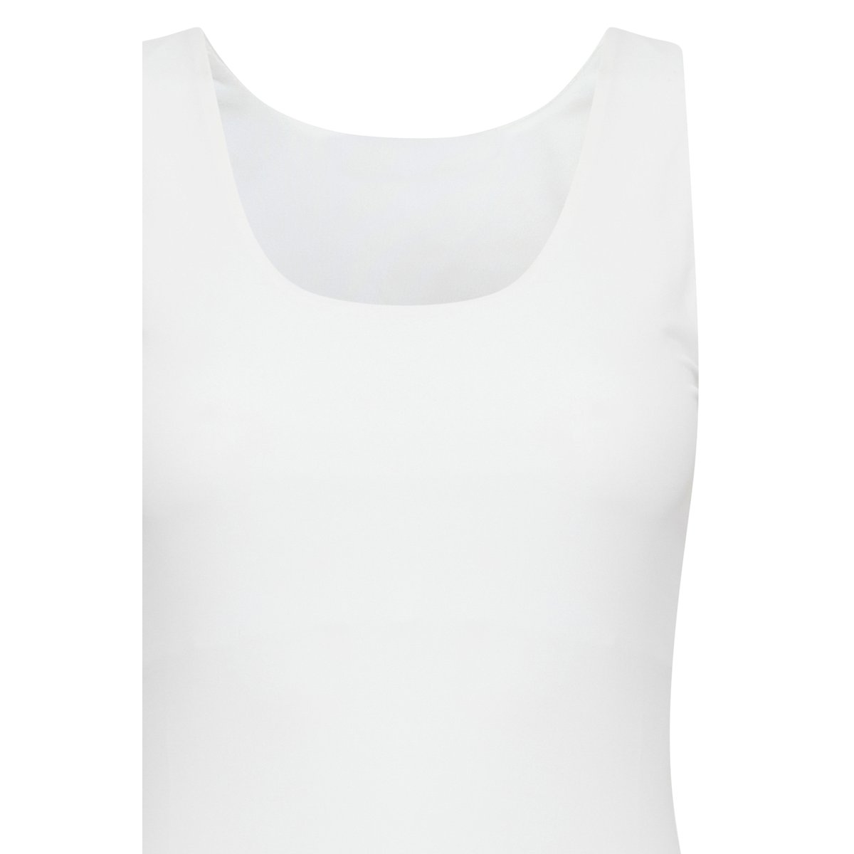 Haut en jersey sans manches blanc cloud dancer, ICHI