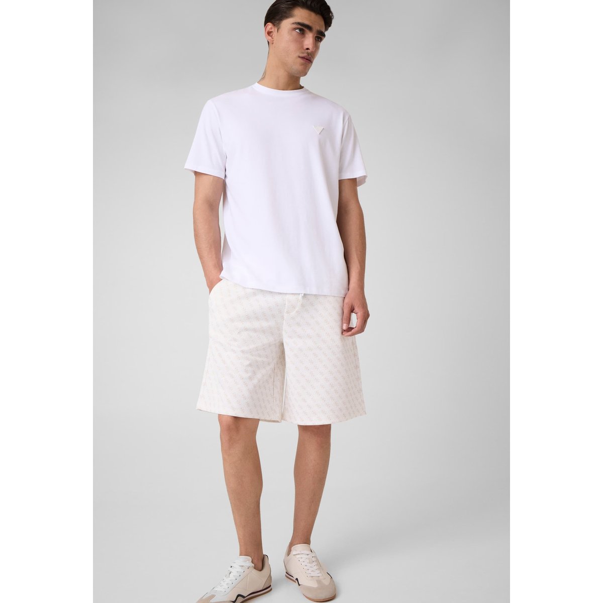 Shorts Avec Logo 4G blanc multi, GUESS