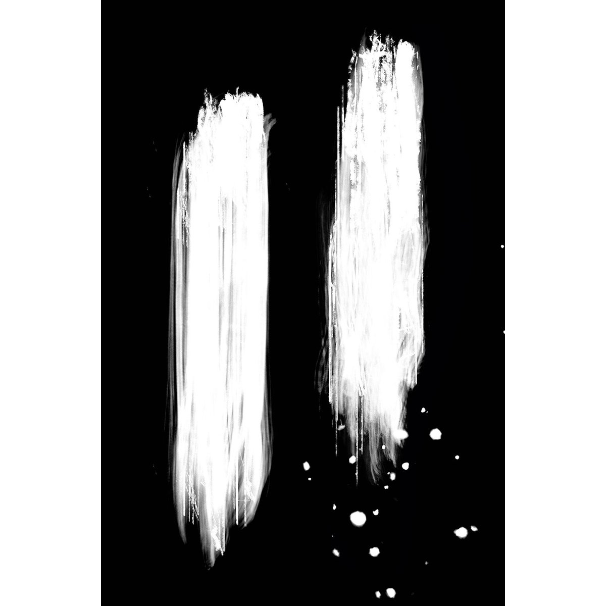 Tableau abstrait épreuve négative tableau alu dibond, HEXOA