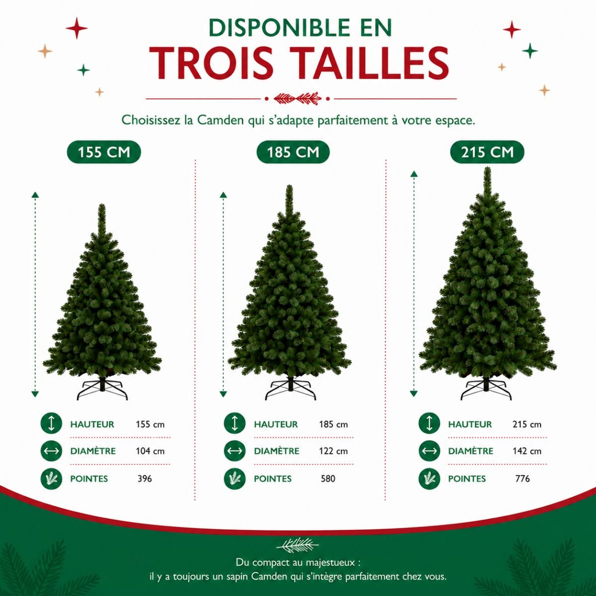 Sapin de Noël CAMDEN vert, TRIUMPH TREE