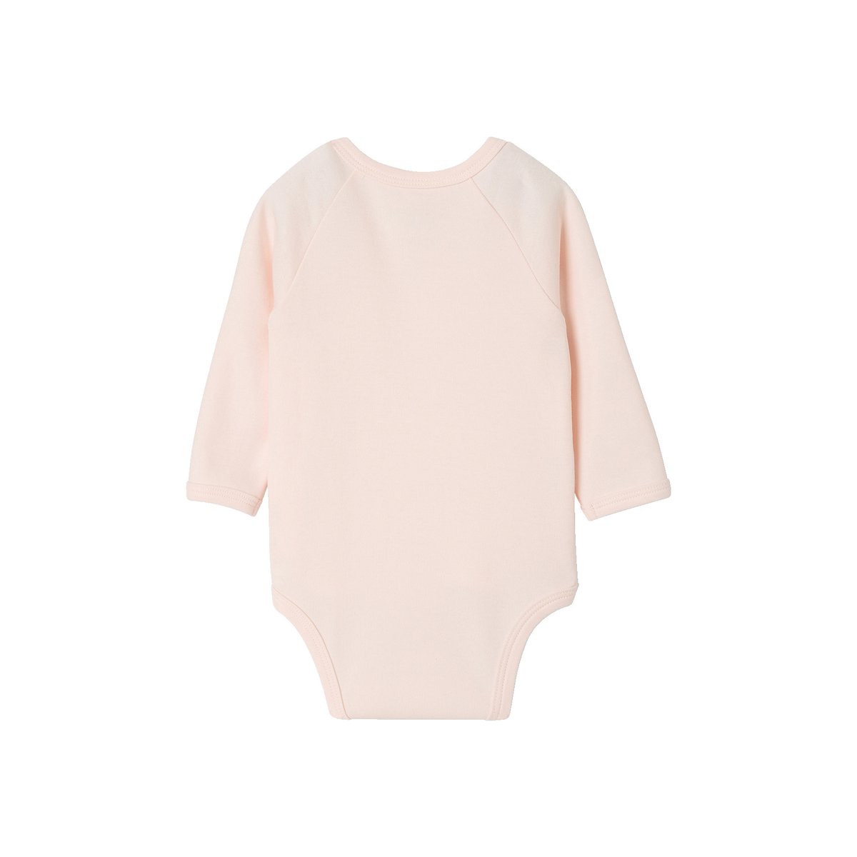 Lot de 2 bodies naissance manches longues rose pâle, VERTBAUDET