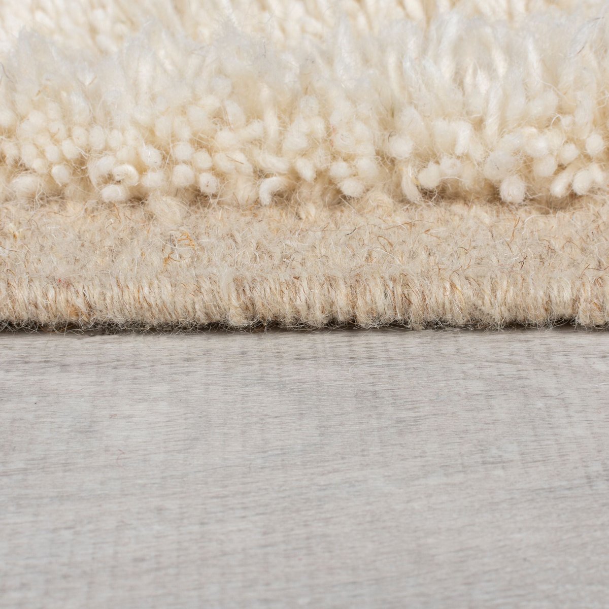 Tapis shaggy en laine GREEK KEY beige, FLAIR RUGS
