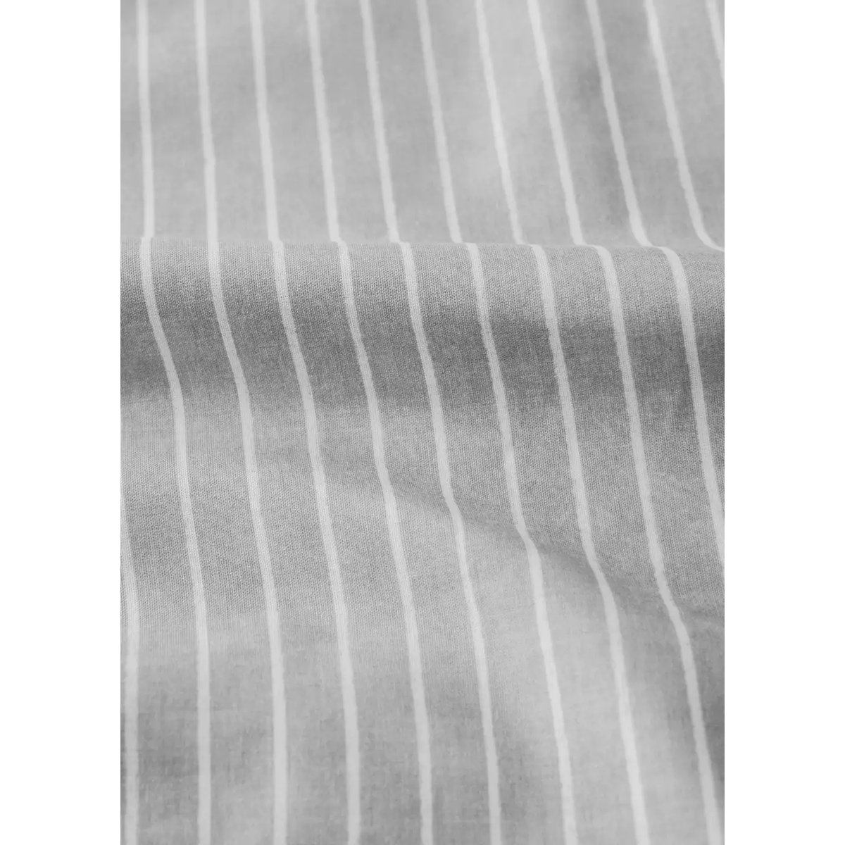 Housse de couette percale de coton rayures lit 150/160 cm gris clair/pastel, MANGO HOME