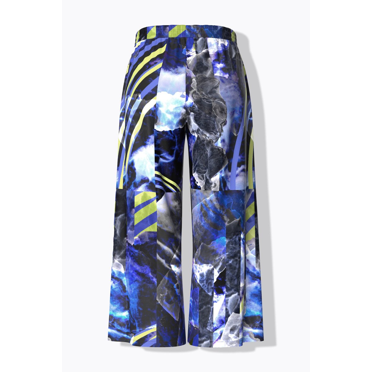 Pantalon palazzo, jambe large et droite marine, ULLA POPKEN