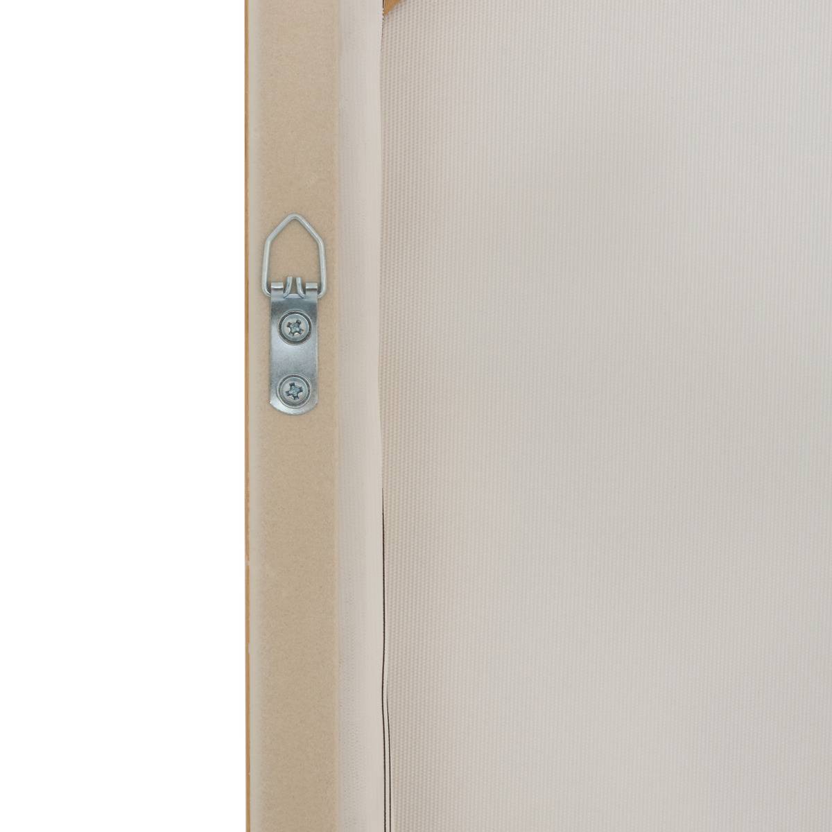 Toile peinte encadrée rectangulaire ANASTASIA beige ficelle, ATMOSPHERA