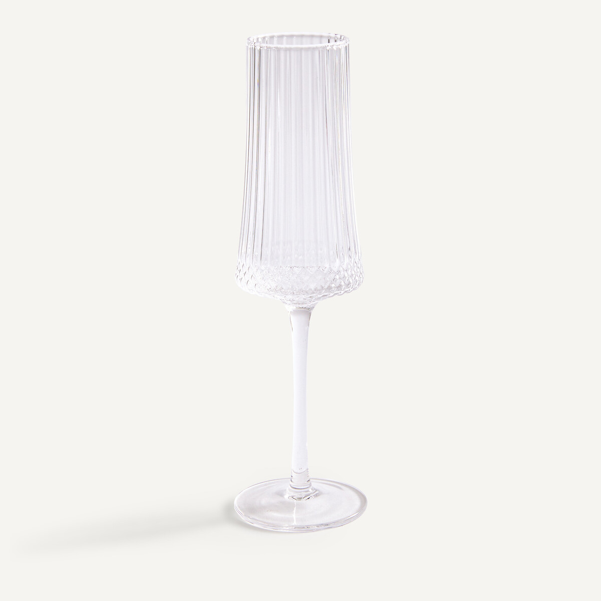 Lot de 6 flûtes à champagne, en verre ciselé, ALUR transparent, AM.PM