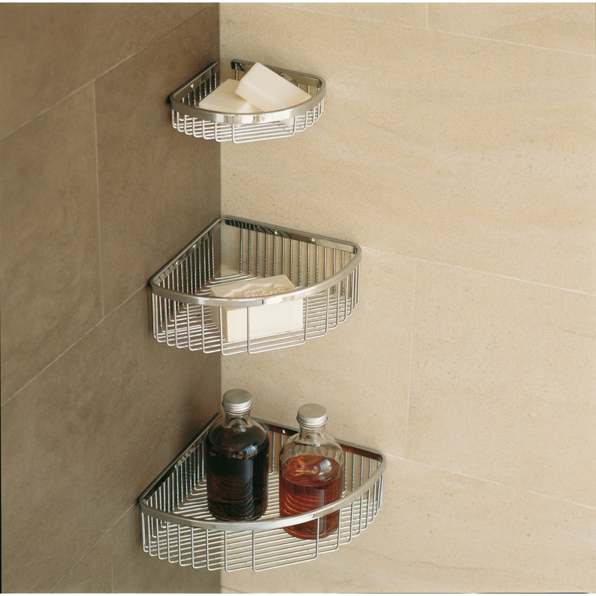 Étagère D'angle Douche ESSENTIALS chrome, COSMIC