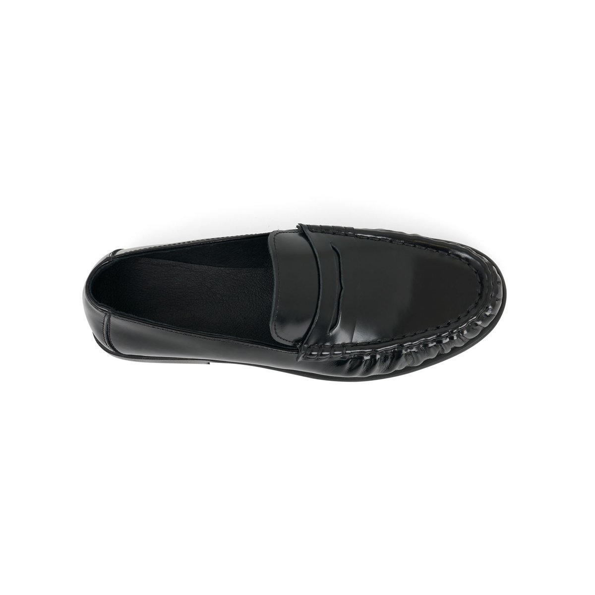 Mocassin en cuir JACKSON noir, MELLOW YELLOW