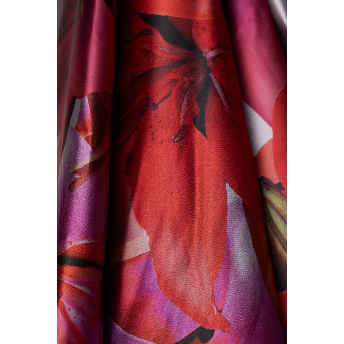Robe de soirée, bordure, ligne en A gris métal, ULLA POPKEN
