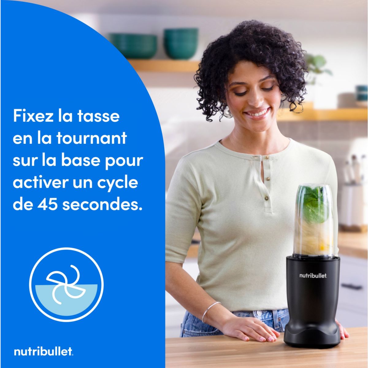 Blender TURBO NBT1006MB couleur unique, NUTRIBULLET