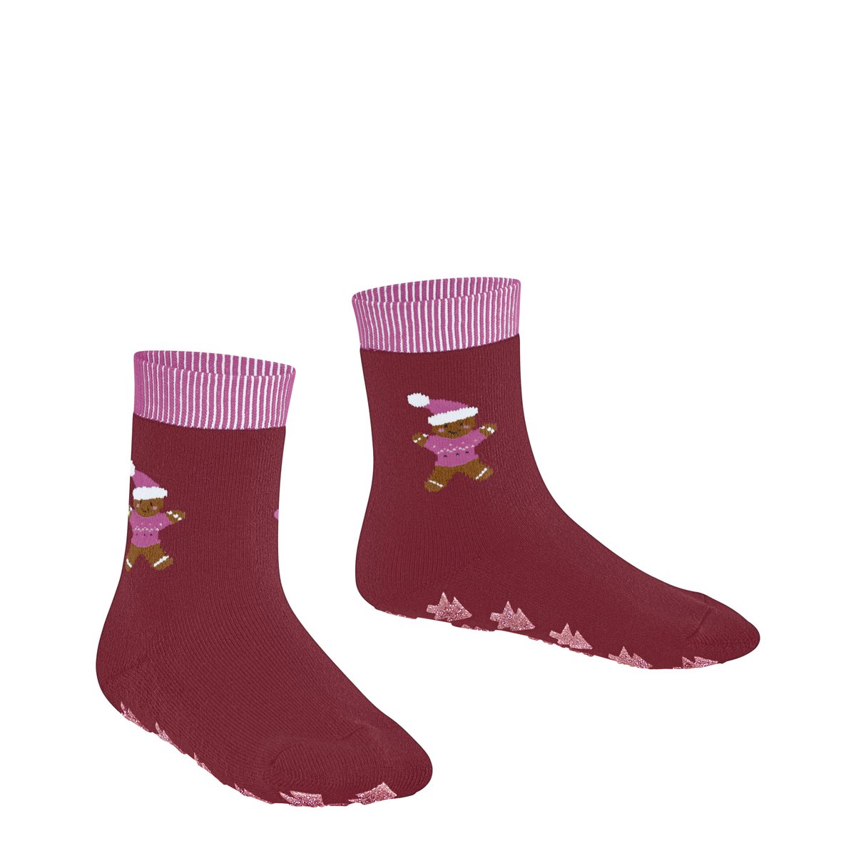 Chaussettes à picots Gingerbread Friends rouge, FALKE