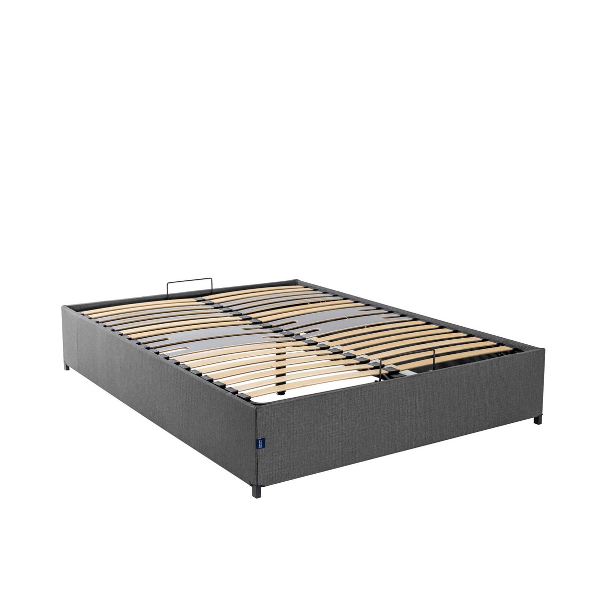 Lit coffre en kit anthracite, SOMEO