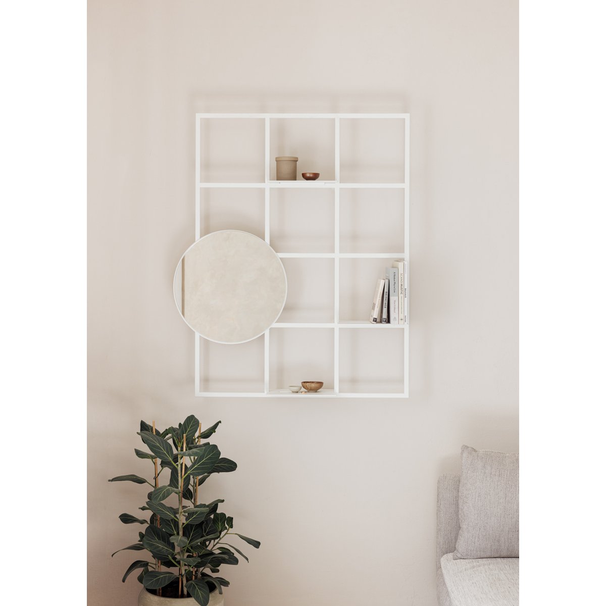 Etagère RIVO X blanc, METALLBUDE