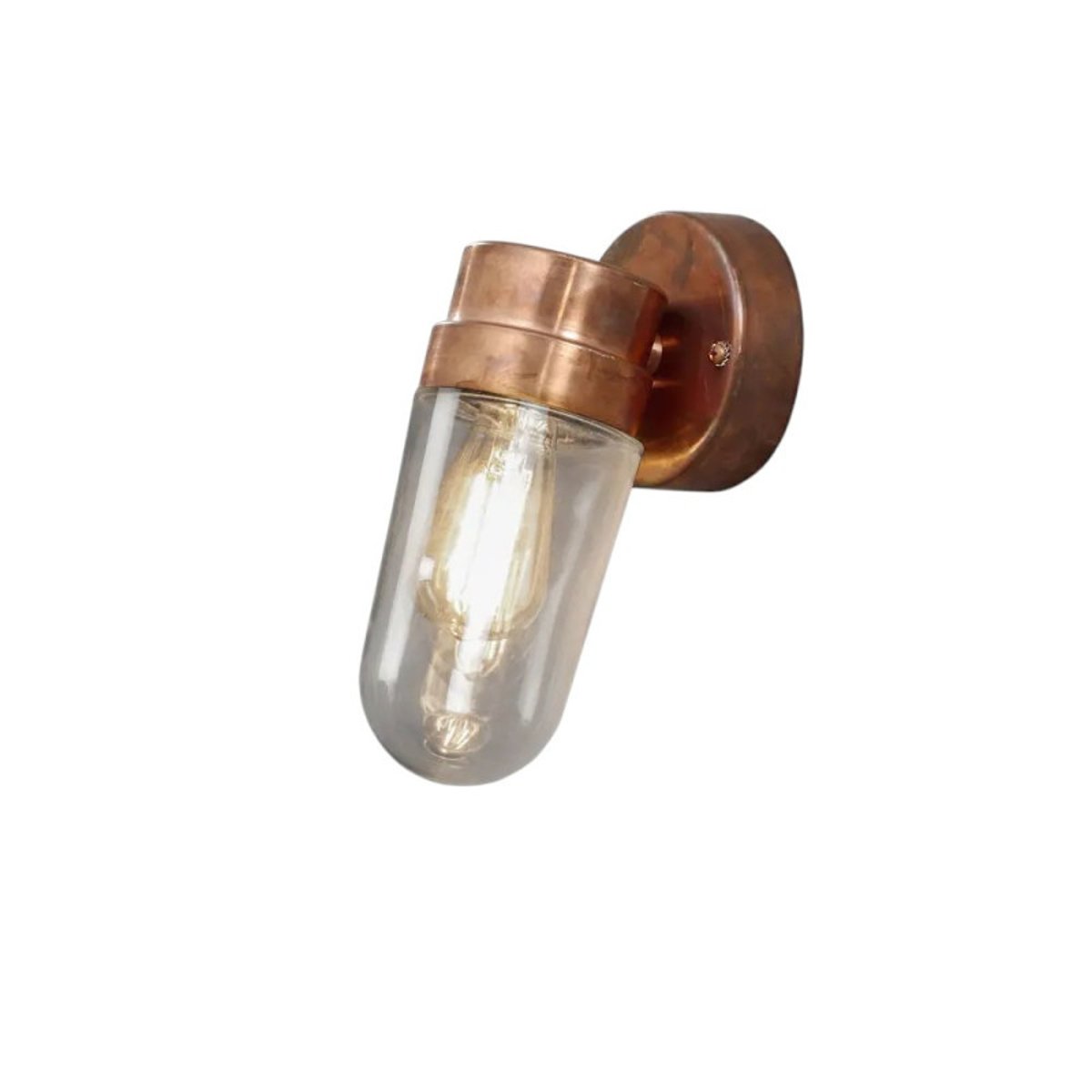Applique extérieure capsule cuivre Vega cuivré, MILLUMINE