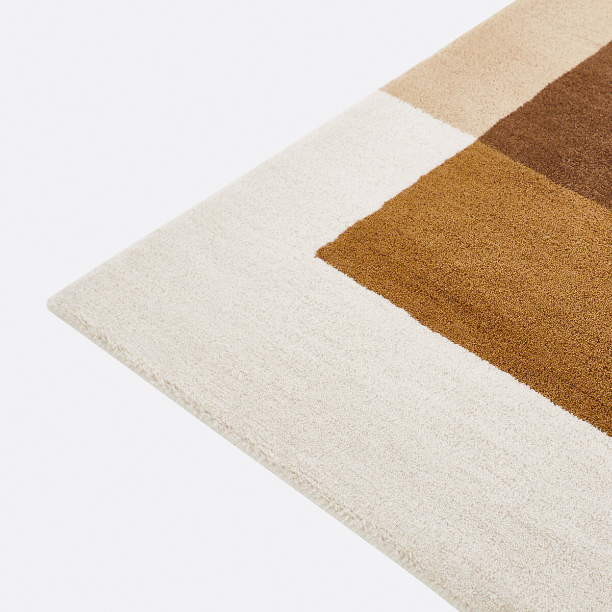Kimto Wool Rug with Unstructured Print brown, LA REDOUTE INTERIEURS