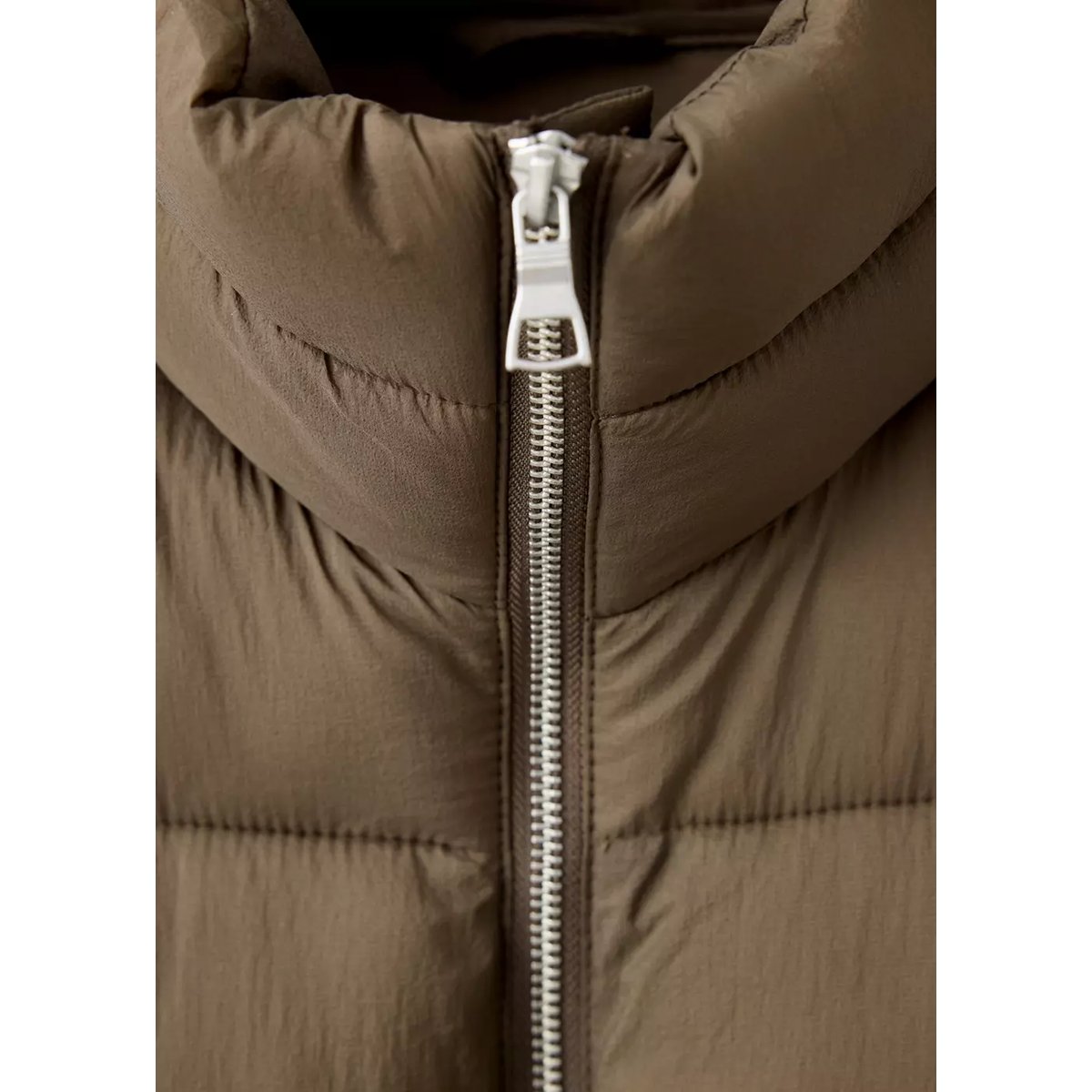 Anorak matelassé à poches plaquées kaki, MANGO